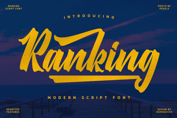 Ranking Schriftart