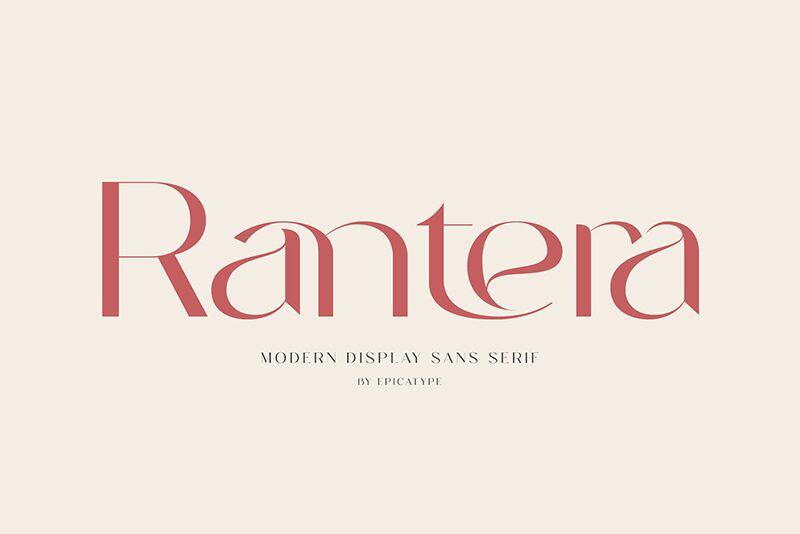 Rantera Schriftart