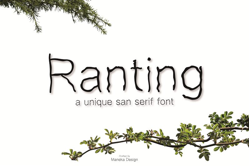 Ranting Schriftart