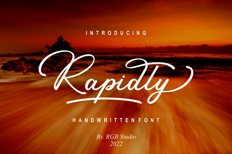 Rapidly Schriftart