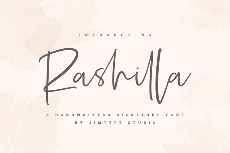 Rashilla | Signature Czcionka