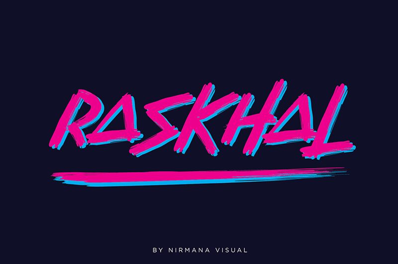 Raskhal Schriftart