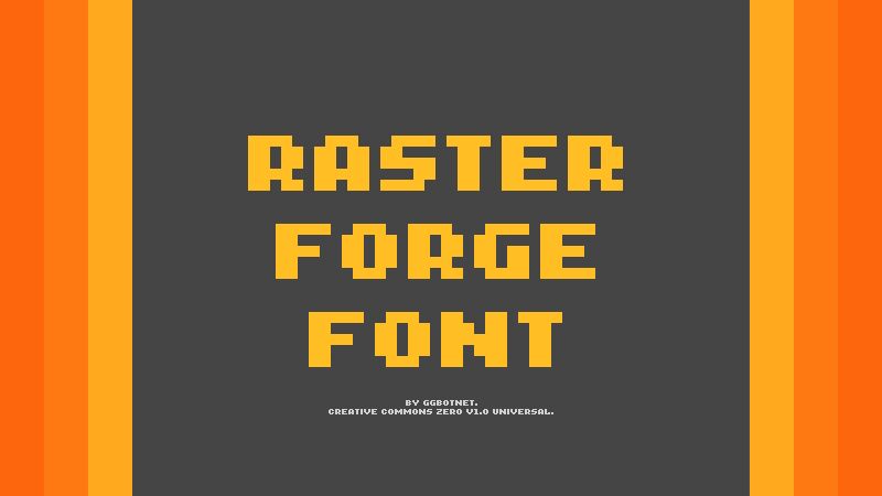 Raster Forge Czcionka