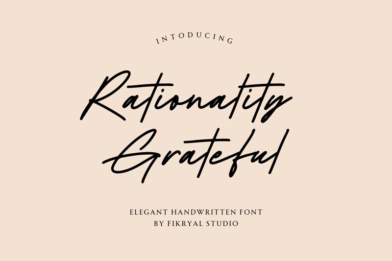 Rationality Grateful Font