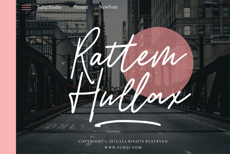 Rattem Hullax Schriftart