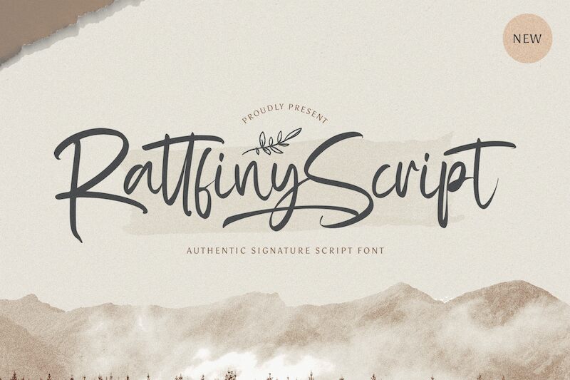 Rattfiny Script Carattere