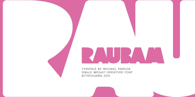 Raubam Schriftart