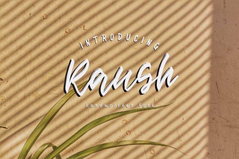 Raush Schriftart