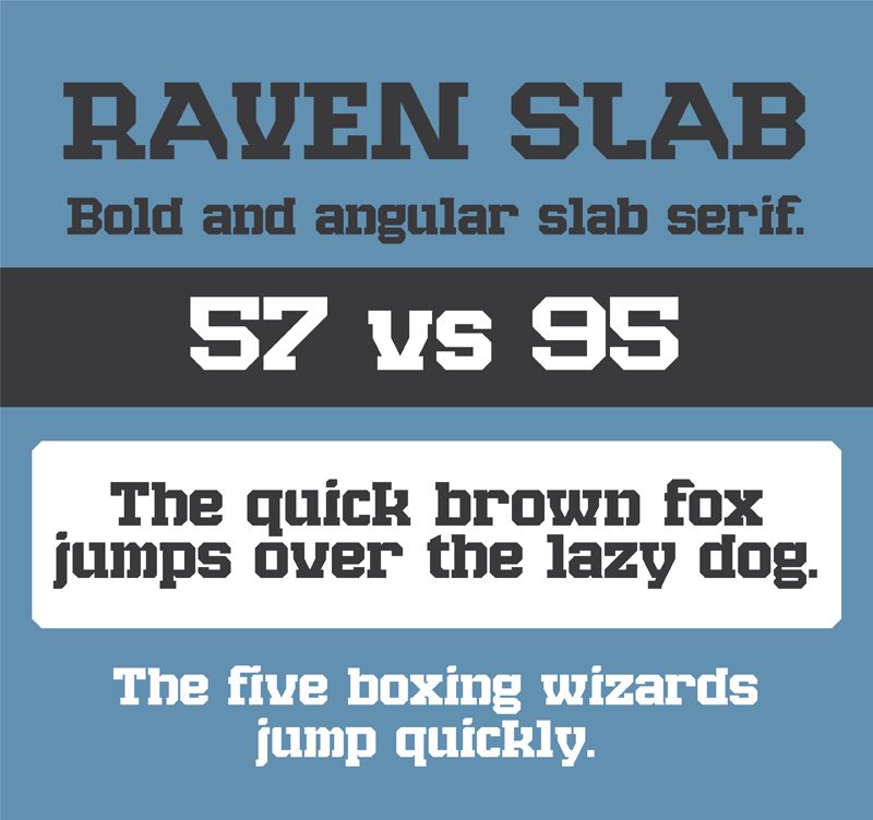Raven Slab Schriftart