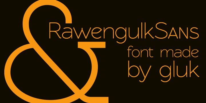 RawengulkSans Schriftart