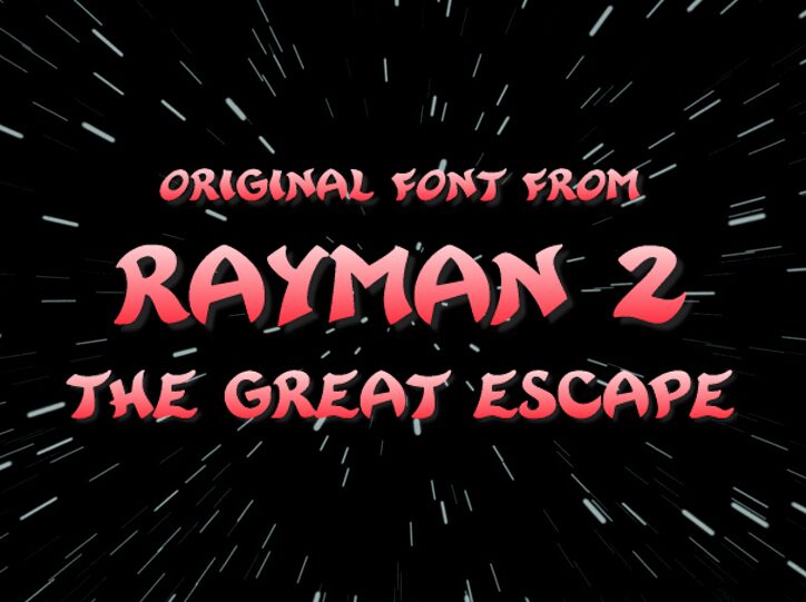 Rayman 2 字体