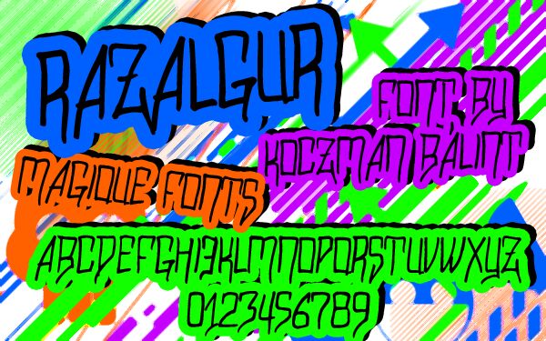 Razalgur Schriftart