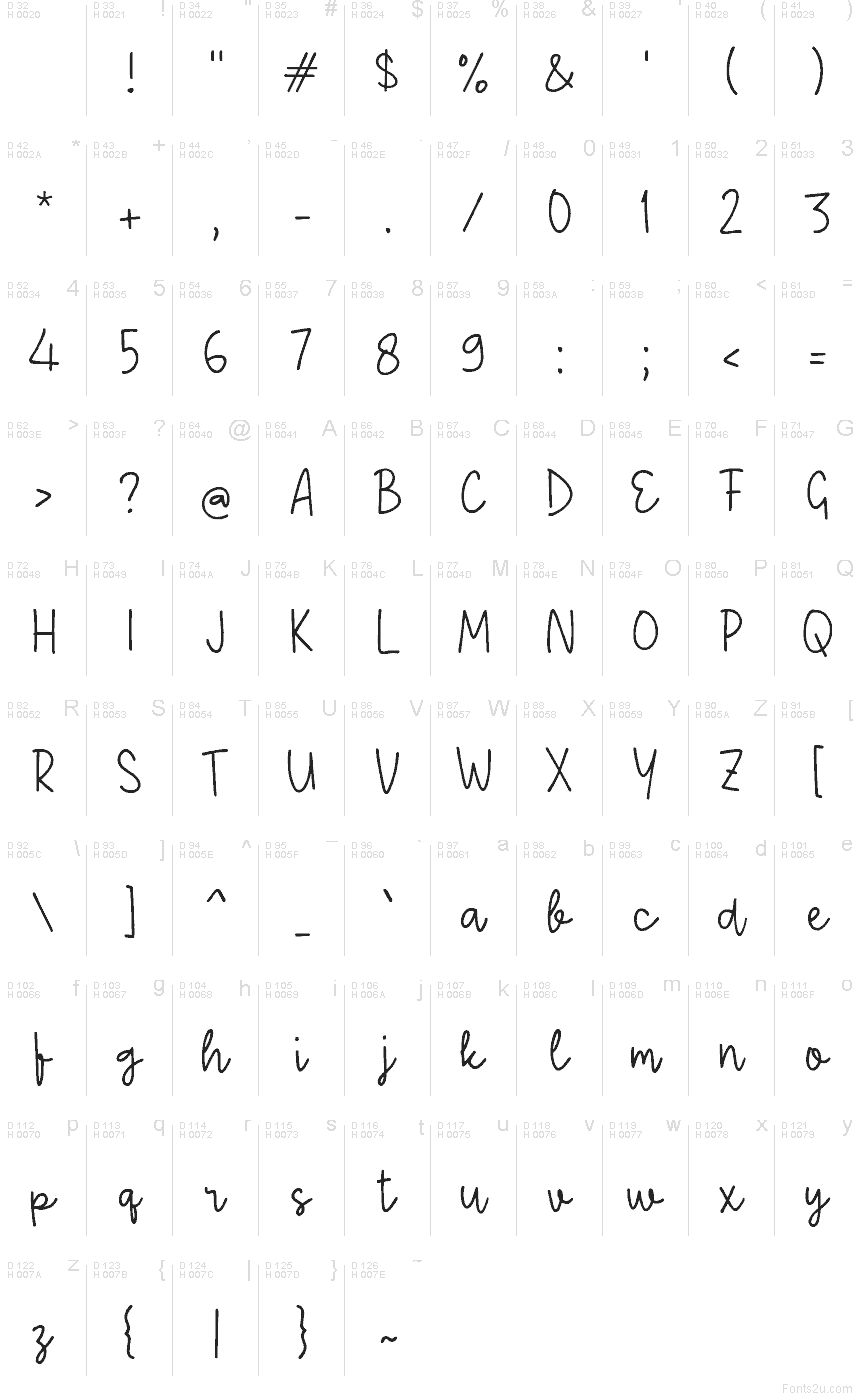 Rabya Cute font | Fonts2u.com