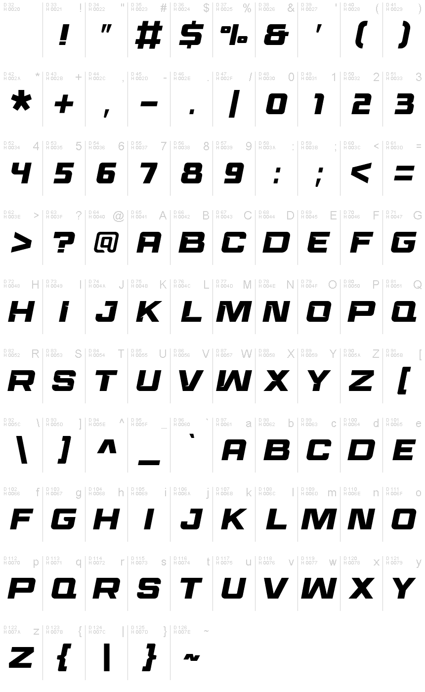 Race Sport font