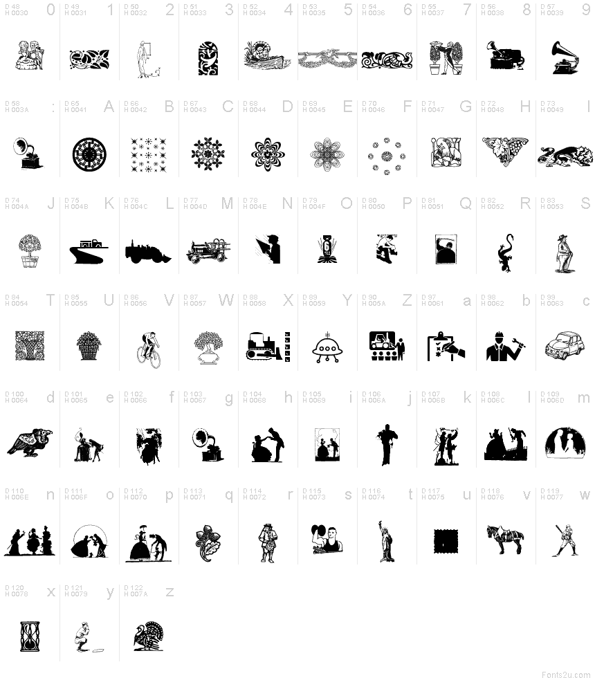 Random Dingbats font | Fonts2u.com