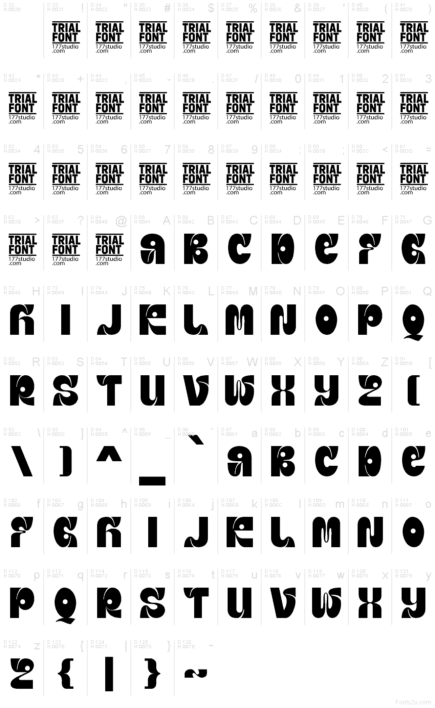 Basic Latin - charmap