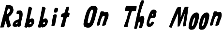 Rabbit On The Moon Italic