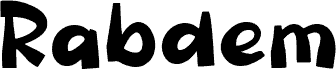 Preview of the Rabdem font