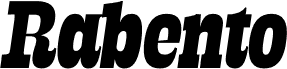 Rabento PERSONAL USE ONLY Black Italic
