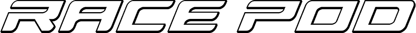 Race Pod 3D Italic 字体