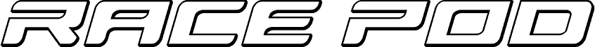 Race Pod 3D Semi-Italic 字体