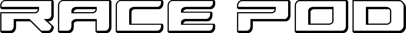 Race Pod 3D 字体