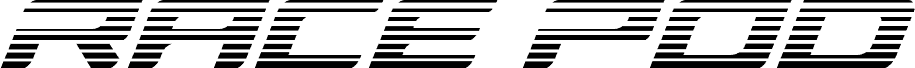 Race Pod Gradient Italic 字体