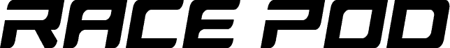 Race Pod Narrow Slight-Italic 字体