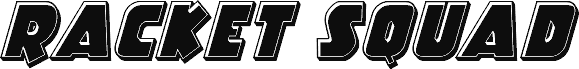 Racket Squad Bevel Italic