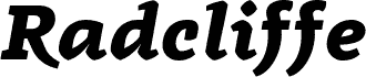 Radcliffe Display ExtraBold Italic