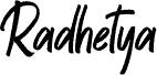 Radhetya шрифт