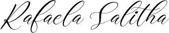 Rafaela Salitha Italic font