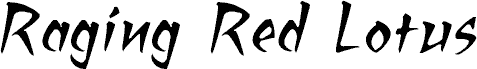 RagingRedLotus BB Italic
