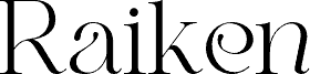 Raiken Regular czcionka