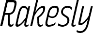 Rakesly Extra Light Italic