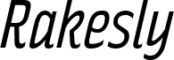 RakeslyBk-Italic