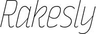 RakeslyUl-Italic