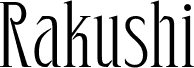Rakushi-Regular