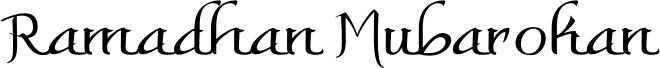 Preview of the Ramadhan Mubarokan font