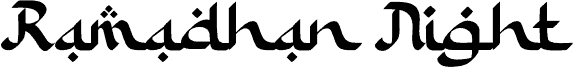 Ramadhan Night Personal Use 字体