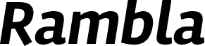Rambla Bold Italic