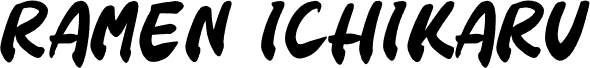 RAMEN ICHIKARU font