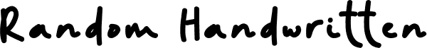 Random Handwritten