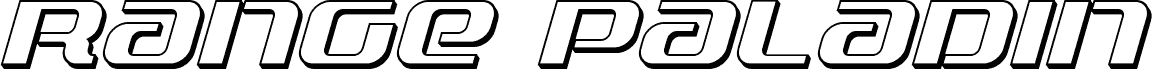 Range Paladin 3D Italic