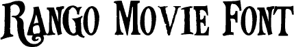 RangoMovieFont