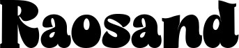 Raosand 字体预览