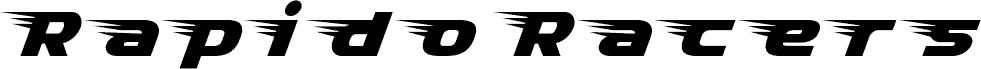 Rapido Racers Seven czcionka