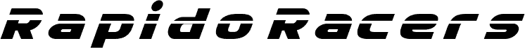 Rapido Racers Two czcionka