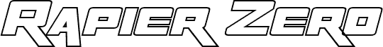 Rapier Zero Hollow Italic