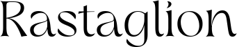 Rastaglion шрифт
